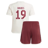 Bayern Munich Alphonso Davies #19 3rd trikot Kinder 2023-24 Kurzarm (+ Kurze Hosen)